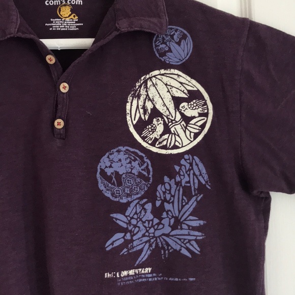 🦋4/$50🦋Japanese brand graphic polo (unisex) - Picture 2 of 8